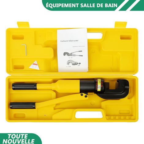 WAOBDLA Outil de coupe d'armature portable de coupe d'armature de 13Ton/28660 lbs avec boîte à outils pour barres d'acier (1/5)
