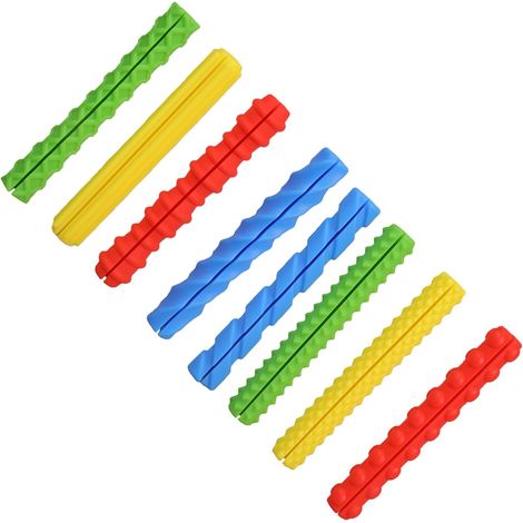 Lot de 8 ou 12 porte-crayons ergonomiques en silicone pour enfants d'âge préscolaire pour enfants d'âge préscolaire pour soulager le stress sensoriel Outils d'apprentissage sensoriel pour l'écriture (1/4)
