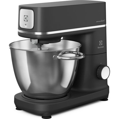 Electrolux, Impastatrice Planetaria E6KM1-4BPT, Robot da Cucina Multifunzione 1200 W, Ciotole da 6 e 4 L, LED Integrato, Coperchio PerfectRiseLid, Accessori Completi, Nero (1/5)