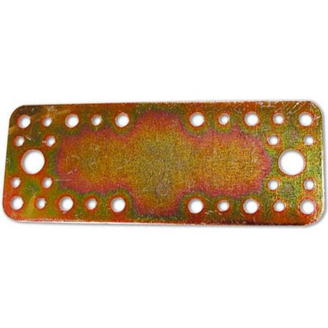 PIASTRA PER TRAVI DIRITTA 170X65MM ZINCO+