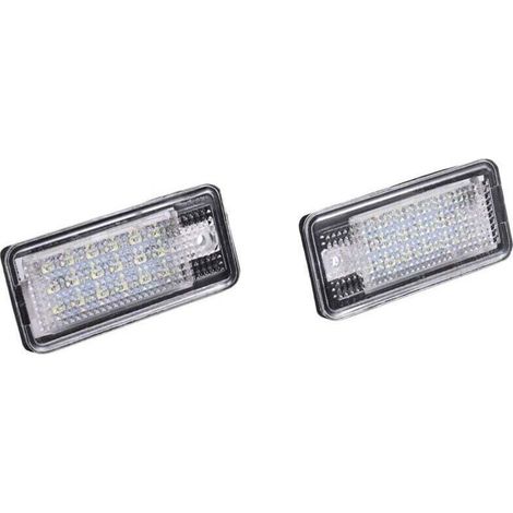 Lampe Plaque Immatriculation LED Blanc Voiture Universel Compatible Modèles Audi (1/4)