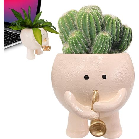 Neuheit Harz Figur Container Kreative Dekorative Mini Vase