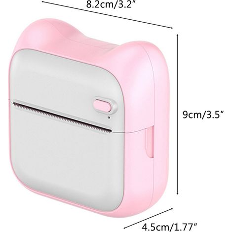 Mini-Thermodrucker mit Bluetooth-Verbindung, tragbar, einfach zu bedienen und kompatibel mit Android und iOS. Taschenformat-Drucker und Etikettendrucker. (1/5)