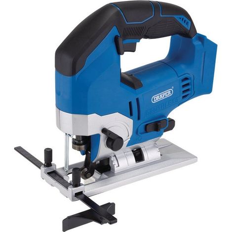 Draper D20 20V Brushless Cordless Jigsaw (Bare Tool) with High-Performance Cutting and Compact Design (1/2)
