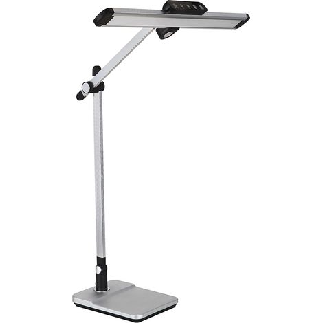 Tischleuchte Tischlampe Leseleuchte Flurlampe Beistellleuchte silber LED CCT
