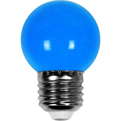 Ampoule Led Bleu conçue pour Guirlande Guinguette IP65 1,5W - Ampoule Led E27 Bleu - Ampoule 5cm pour Guirlande Guinguette Culot E27 Bleu (1/5)