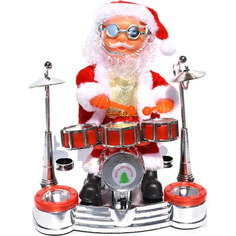 Figura De Papá Noel Musical - Saxofón Eléctrico - Decoración Navideña Para Interior - Juguetes Para Niños - 1 Unidad (1/5)