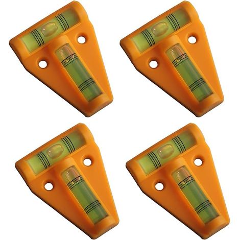 4 Pièces Niveau à Bulle Magnétique Triangle Orange Jaune Camping-Car (1/5)