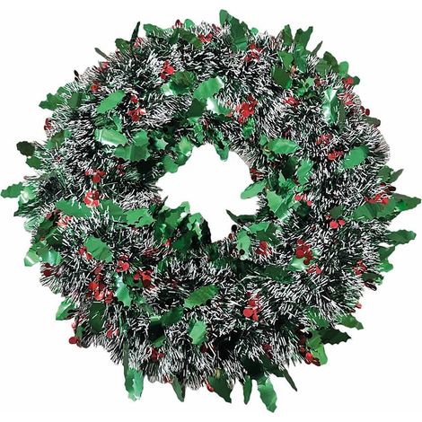 Couronne de l'Avent en guirlande de sapin de Noël artificiel 48 cm (1/5)