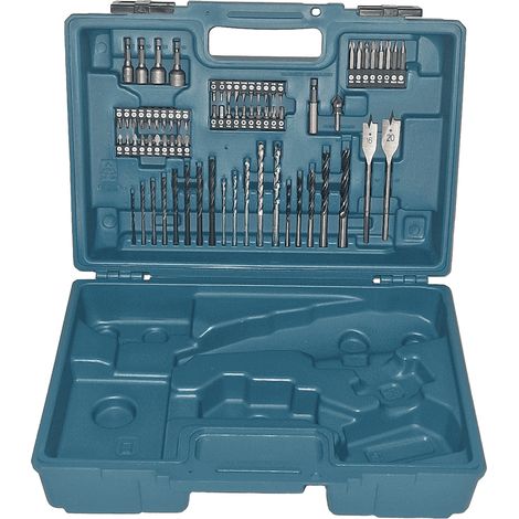 Makita 821632-8 Moulded Case for HP457 18V Cordless Hammer Driver Drill - Case Only & 74 pcs. of Accessories (1/2)