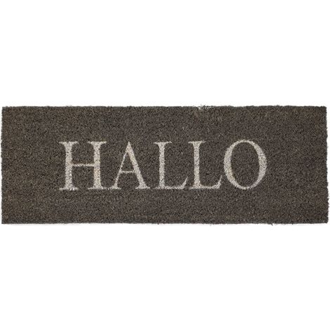 Andiamo Fußmatte Hallo Kokos schlamm, 26 x 75 cm Matten Fußmatten Schmutzmatte