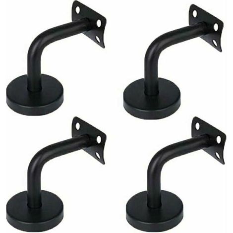 Set aus 4 Edelstahl-Handlaufhalterungen zur Befestigung von Wandhandläufen in Fluren, Treppenhäusern und Dachböden. – Crezuo