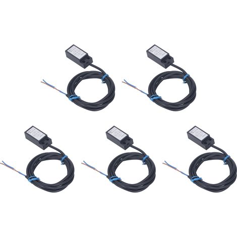 5er-Packung 2-Draht-NO-Magnetsensoren, ABS-Näherungsschalter, kompatibel mit AC/DC 5–200 V (1/5)