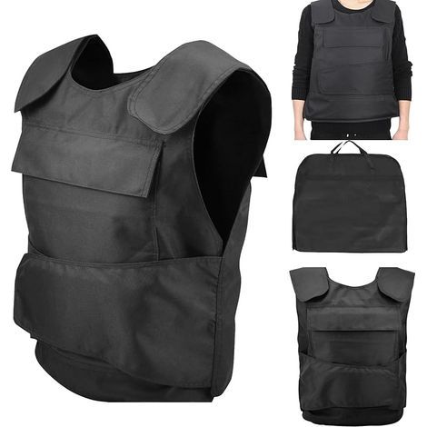 Vetement Anti Couteau, Gilet Anti Couteau Gilet De Protection RéGlable Gilet De Protection Pour Hommes Avec Fermeture Velcro Pour La Protection Des Gardes De SéCurité De La Police (1/5)