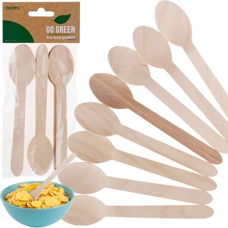 ARP7874 Holzlöffel 16 cm 8 Stück Grill Grillparty Party (1/4)