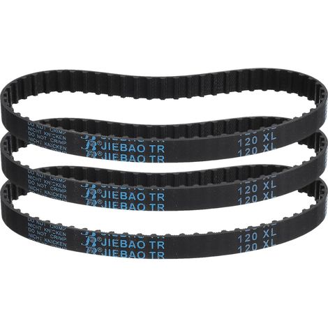 Pcs 120XL 037 Timing Belt 60 Teeth Rubber Toothed Gear Belt, Width 0.37", Pitch 0.20" Timing Belt (1/5)