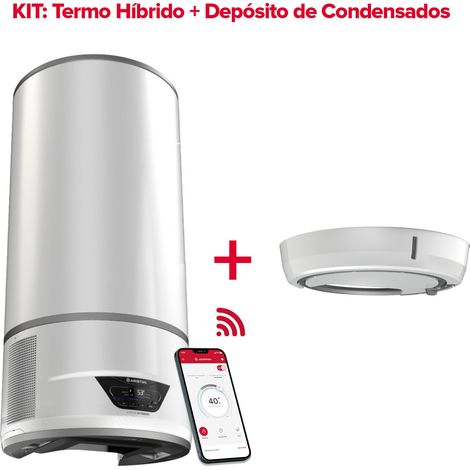 Aerotermia, Ariston, Lydos Hybrid Wifi, 100 litros + Depósito de Condensados, Vertical, Clase Energetica A (1/5)