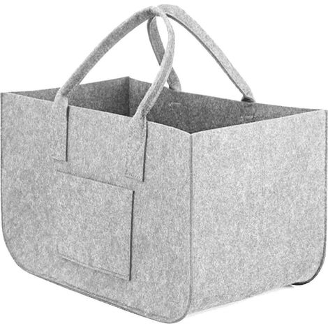 Sac de rangement pour bois de chauffage - Sac étanche pour bois de chauffage - Support en feutre - Idéal pour le camping et les magazines 2025 (1/5)