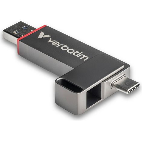 Verbatim USB 3.2 Stick 1TB, Dual, QuickStick - Typ-A-C, (R) 550MB/s, (W) 500MB/s, Retail-Blister (32043) (1/5)
