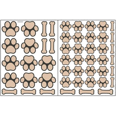 Stickers muraux lumineux en forme de patte de pierre, imperméables, pour escalier, chambre ou salon (1/5)