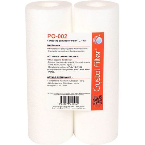PO-002 Kartusche kompatibel mit CJ7100 für POLAR (2er-Pack)