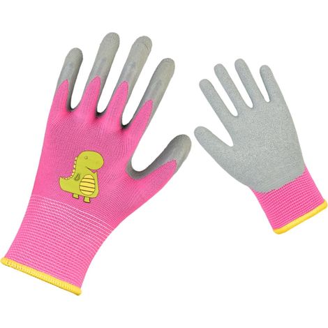 Gants De Jardinage Enfant - Caoutchouc Naturel - Antidérapants - Résistants Aux Piqures Et Aux Épines - Tailles 2XS À M - 1 Paire (1/5)