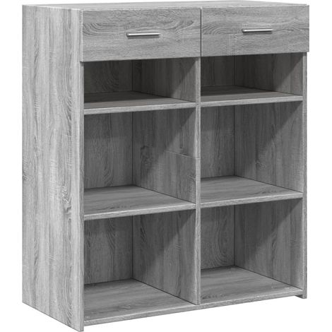 Aparador cómoda mueble almacenaje organizador cocina salón salón Sonoma 80 x 42,5 x 93 cm madera contrachapada gris 020036540