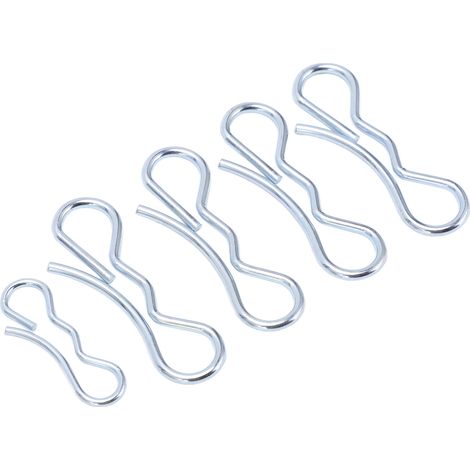 Lot de 5 goupilles en fer à tête en arc, anti-corrosion, clips de fixation pour terrasse, accessoires de quincaillerie universels (1/5)