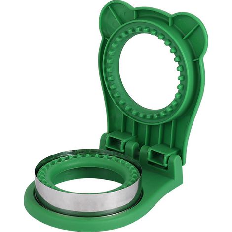 (Vert) 1 x Coupe-sandwich en acier inoxydable pour protéger les mains