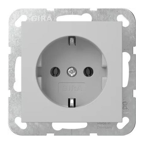prise gira 4466015 schuko encastrable grise