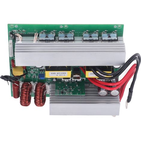 Onduleur à onde sinusoïdale pure 1000 W, 6 protections, carte d'onduleur mobile en aluminium, 12 V CC vers 220 V CC (1/5)