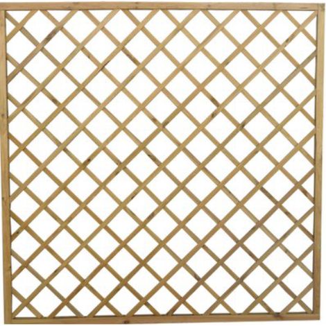 Pannello grigliato legno euro pino impregnato cornice mm 45x30 cm 180x180 Domus