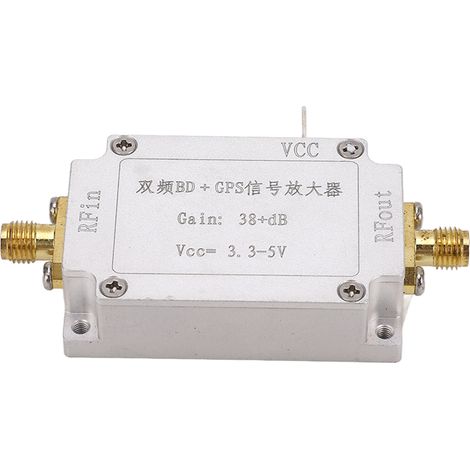 Module amplificateur RF 1090 MHz 38 dB gain faible bruit 3.3‑5.0 V CC pour mesure et contrôle (1/5)