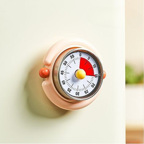 Minuteur visuel avec compte à rebours, base magnétique, finition rose, pour salle de classe, cuisine, bureau, salle d'étude et technique Pomodoro.-AquaForge (1/4)