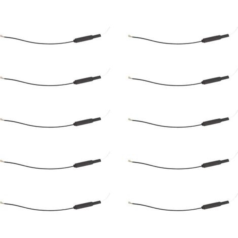10 Antennes 2.4GHz 3dBi Omnidirectionnelles en Cuivre avec Ressort pour Drone, Domotique et Réseau WiFi