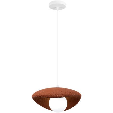 royaluxe- 30CM Suspension Lustre Moderne Lustre Personnalisé Créatif D'Intérieur Plafonnier Rétro E27 Orange Pour Chambre Cuisine (1/5)