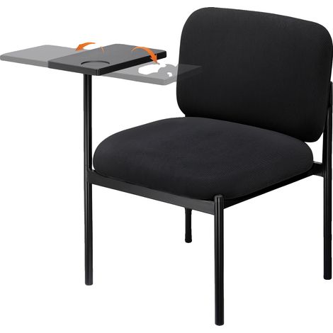 Sillón, diseño moderno, asiento cómodo, NEGRO (1/2)