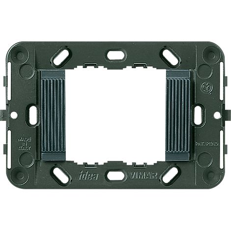 VIMAR - 16722 Support rayé 2M, boîte grise 3M incluse