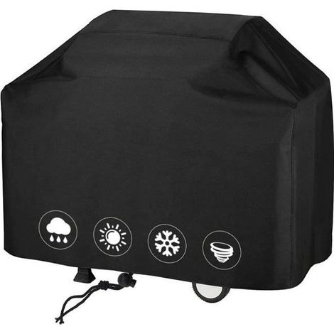 1 housse de gril, tissu Oxford 420D étanche, housse pour barbecue gaz résistante aux déchirures et aux UV, usage extérieur toute l'année