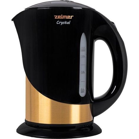 Zelmer ZCK7630 Crystal Gold Bollitore Elettrico Nero 1,7L (1/3)