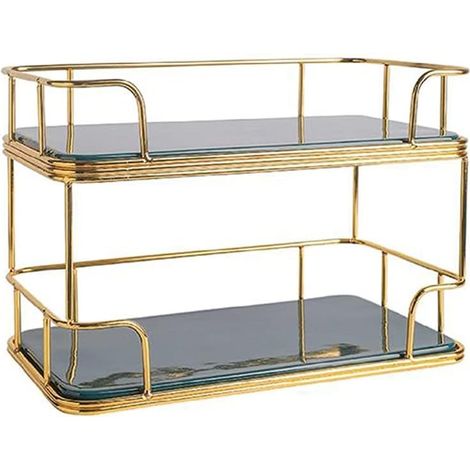 Badezimmer Organizer 2 stöckiges Kosmetikregal für