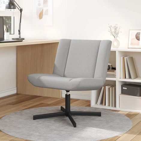 Swivel Chair Cloud Grey 63 x 75 x 76 cm Fabric vidaXL (1/5)