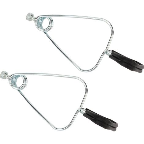 Lot de 2 supports d'abat-jour en fer pour reptiles (tortues, lézards, etc.) avec pince et lampe dôme. (1/5)