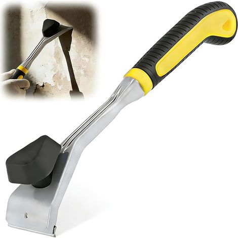 carbure de tungstène racleur de peinture avec 63mm double-câble et antidérapant poignée souple, enlève la peinture, la colle, le vernis, la rouille et le calmant de (1/5)