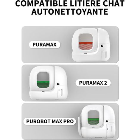 Sacs Poubelle pour Litière Chat Autonettoyante Recharge Cordon Lot de 5 Rouleaux