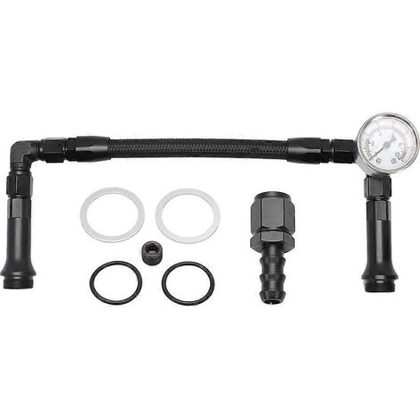 Pompe à carburant double AN6 pour carburateur Holley 4150 avec manomètre de pression à vide (1/5)