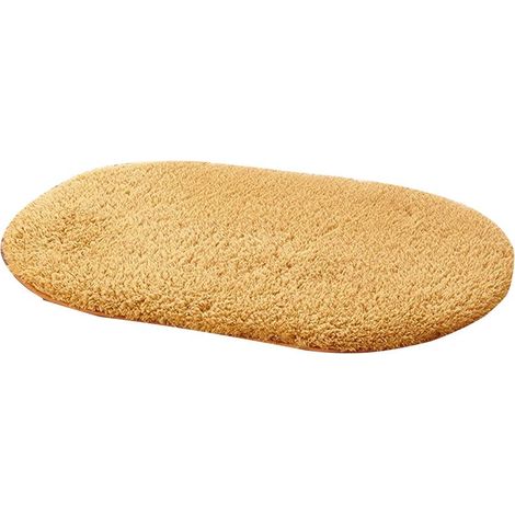 Tapis de sol ovale en polaire douce antidérapante (kaki, 40 x 60 cm) (1/2)