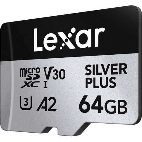Lexar Professional SILVER PLUS 64 Go MicroSDXC UHS-I Classe 3