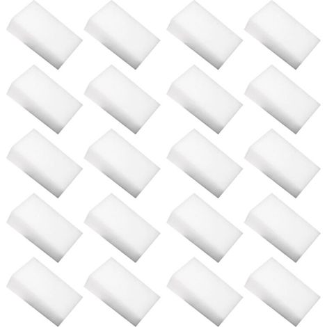 Lot de 20 éponges magiques de nettoyage pour voiture / Éponges plates en microfibre nano 10 x 6 x 2 cm (1/5)