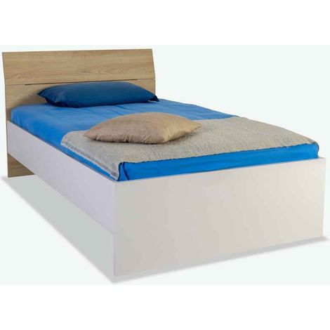 Masio-Letto  Legno laminato - cashmere lucido/quercia Baysen (1/5)